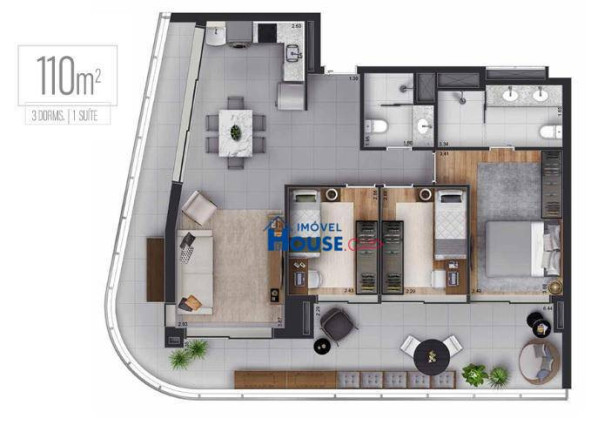 Imagem Apartamento com 3 Quartos à Venda, 110 m² em Pinheiros - São Paulo