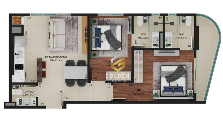 Imagem Apartamento com 1 Quarto à Venda, 47 m² em Perequê - Porto Belo Imagem Apartamento com 1 Quarto à Venda, 47 m² em Perequê - Porto Belo