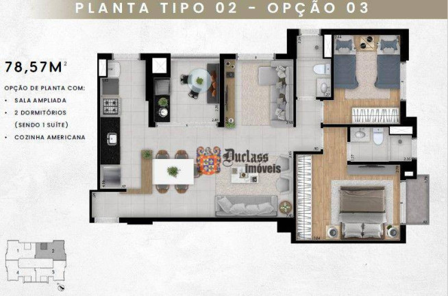 Imagem Apartamento com 3 Quartos à Venda, 77 m² em Jardim Guanabara - Campinas Imagem Apartamento com 3 Quartos à Venda, 77 m² em Jardim Guanabara - Campinas