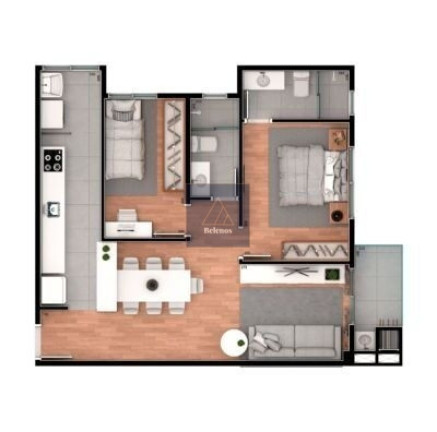 Imagem Apartamento com 3 Quartos à Venda, 66 m² em Santa Cândida - Curitiba Imagem Apartamento com 3 Quartos à Venda, 66 m² em Santa Cândida - Curitiba