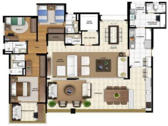 Imagem Imóvel com 3 Quartos à Venda, 184 m² em Chácara Klabin - São Paulo