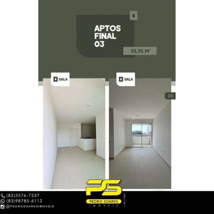 Imagem Apartamento com 2 Quartos à Venda, 55 m² em Tambauzinho - João Pessoa