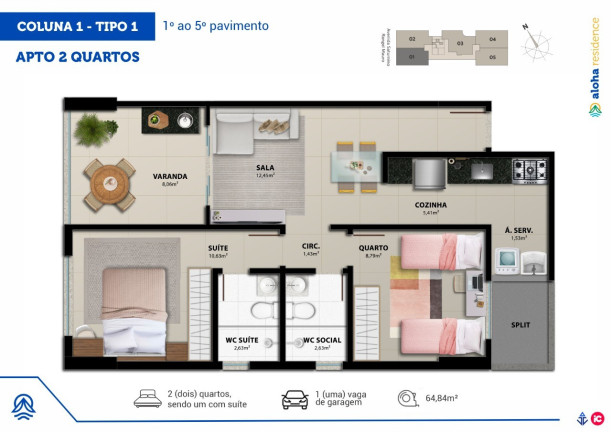 Imagem Imóvel com 2 Quartos à Venda, 64 m² em Praia De Itaparica - Vila Velha Imagem Imóvel com 2 Quartos à Venda, 64 m² em Praia De Itaparica - Vila Velha
