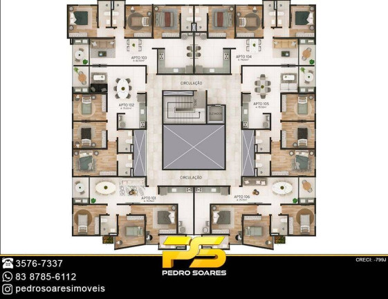 Imagem Apartamento com 3 Quartos à Venda, 75 m² em Intermares - Cabedelo Imagem Apartamento com 3 Quartos à Venda, 75 m² em Intermares - Cabedelo