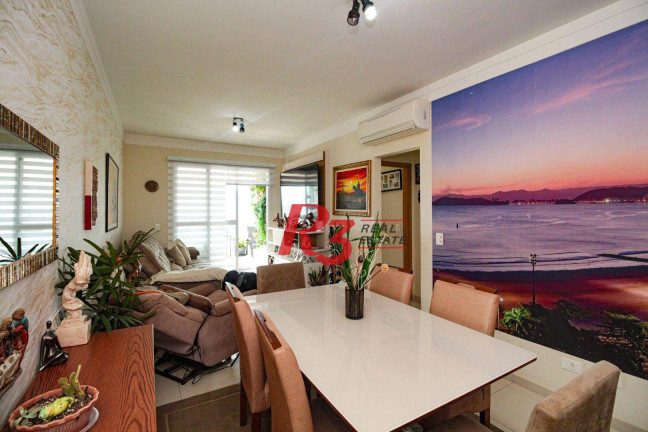 Apartamento com 3 Quartos à Venda, 134 m² em Gonzaga - Santos