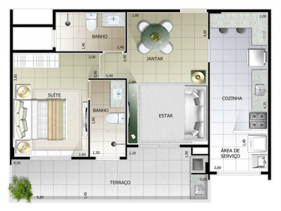 Imagem Apartamento com 1 Quarto à Venda, 60 m² em Ocian - Praia Grande Imagem Apartamento com 1 Quarto à Venda, 60 m² em Ocian - Praia Grande