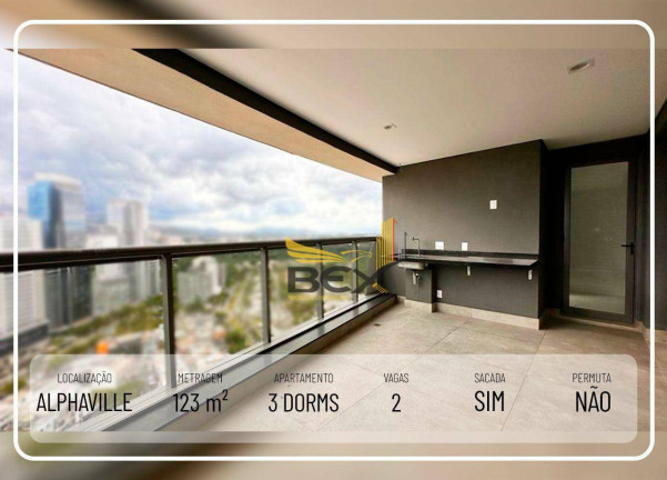 Imagem Apartamento com 3 Quartos à Venda, 123 m² em Alphaville Empresarial - Barueri