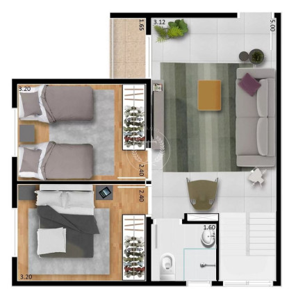 Imagem Apartamento com 2 Quartos à Venda, 42 m² em Vila Nova Bonsucesso - Guarulhos