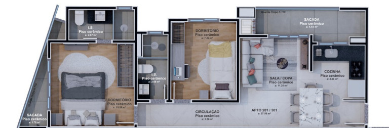 Imagem Cobertura com 3 Quartos à Venda, 132 m² em Hauer - Curitiba