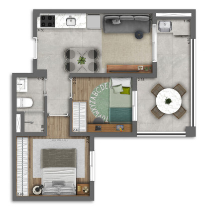 Imagem Apartamento com 2 Quartos à Venda, 39 m² em Campo Belo - São Paulo