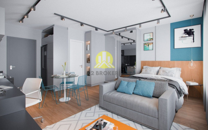Imagem Studio com 1 Quarto à Venda, 27 m² em Centro - Curitiba
