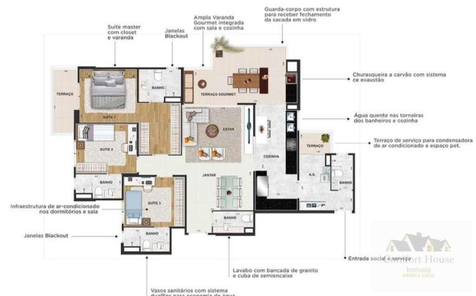 Imagem Apartamento com 3 Quartos à Venda, 125 m² em Vila Assunção - Santo André Imagem Apartamento com 3 Quartos à Venda, 125 m² em Vila Assunção - Santo André
