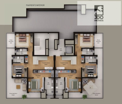 Imagem Cobertura com 3 Quartos à Venda, 155 m² em Juvevê - Curitiba