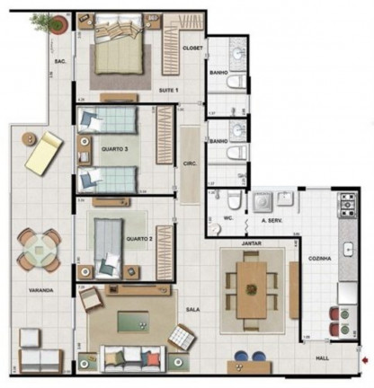 Imagem Imóvel com 3 Quartos à Venda, 140 m² em Recreio Dos Bandeirantes - Rio De Janeiro