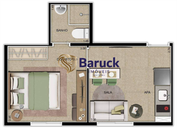Imagem Apartamento com 2 Quartos à Venda, 37 m² em Barra Funda - São Paulo Imagem Apartamento com 2 Quartos à Venda, 37 m² em Barra Funda - São Paulo