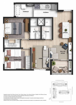 Imagem Apartamento com 2 Quartos à Venda, 51 m² em Vila Carrão - São Paulo