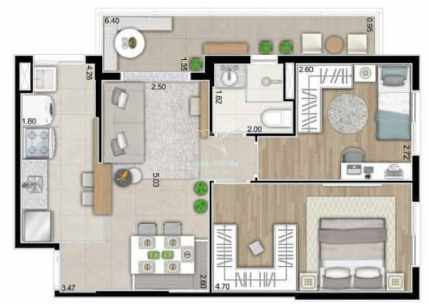 Imagem Apartamento com 2 Quartos à Venda, 55 m² em Vila São Luiz (valparaízo) - Barueri Imagem Apartamento com 2 Quartos à Venda, 55 m² em Vila São Luiz (valparaízo) - Barueri