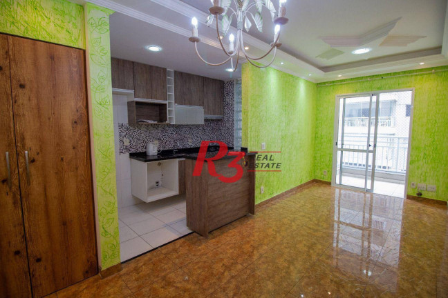 Apartamento com 2 Quartos para Alugar, 64 m² em Marapé - Santos