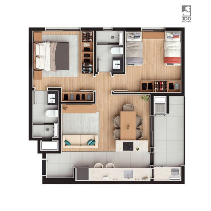 Imagem Apartamento com 2 Quartos à Venda, 63 m² em Cabral - Curitiba Imagem Apartamento com 2 Quartos à Venda, 63 m² em Cabral - Curitiba