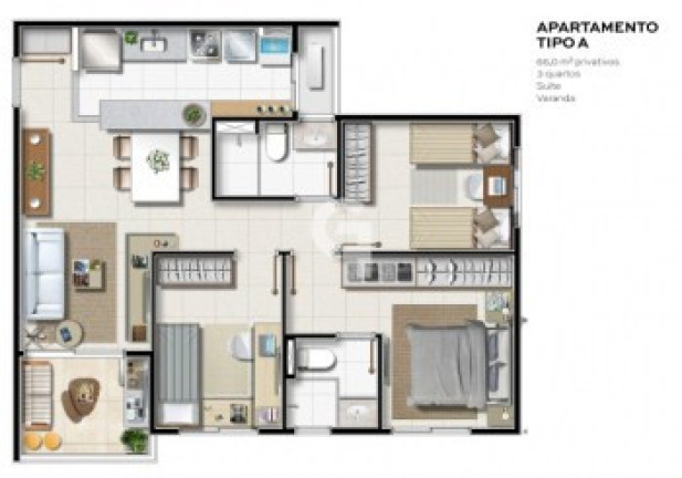 Imagem Apartamento com 3 Quartos à Venda, 66 m² em Cabula - Salvador Imagem Apartamento com 3 Quartos à Venda, 66 m² em Cabula - Salvador