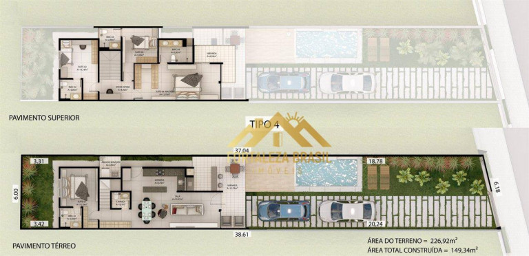 Imagem Imóvel com 4 Quartos à Venda, 149 m² em Coité - Eusébio Imagem Imóvel com 4 Quartos à Venda, 149 m² em Coité - Eusébio