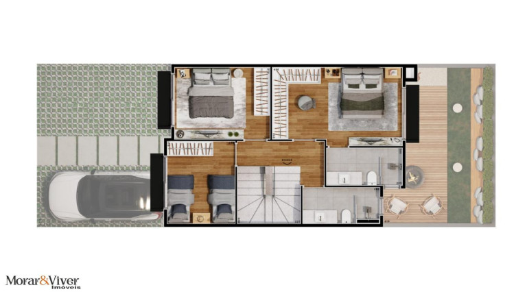 Imagem Casa com 3 Quartos à Venda, 103 m² em Santa Felicidade - Curitiba