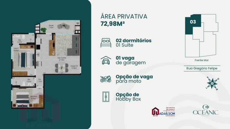 Imagem Imóvel com 2 Quartos à Venda, 72 m² Imagem Imóvel com 2 Quartos à Venda, 72 m²