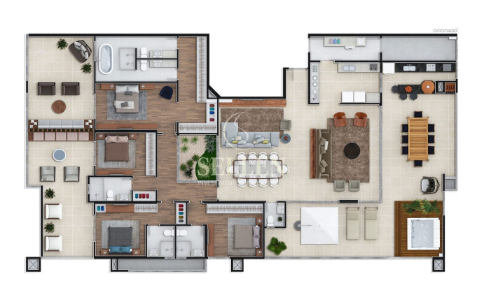 Imagem Apartamento com 4 Quartos à Venda, 344 m² em América - Joinville Imagem Apartamento com 4 Quartos à Venda, 344 m² em América - Joinville