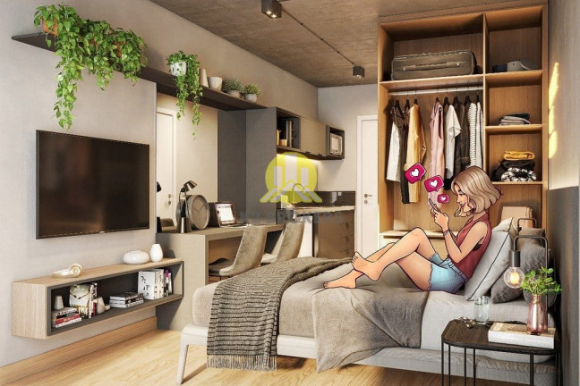 Imagem Studio com 1 Quarto à Venda, 19 m² em Rebouças - Curitiba