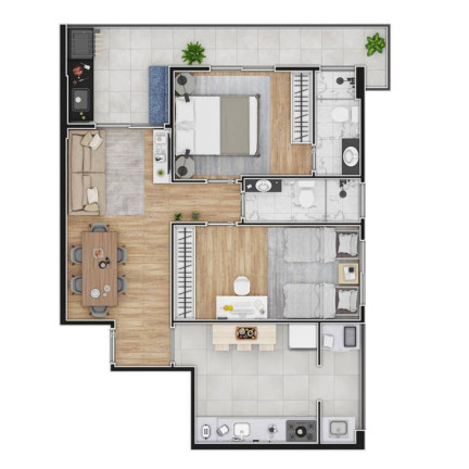 Imagem Apartamento com 2 Quartos à Venda, 65 m² em Ocian - Praia Grande