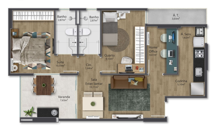 Imagem Imóvel com 2 Quartos à Venda, 70 m² em Praia De Itaparica - Vila Velha