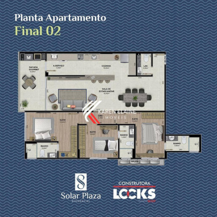 Apartamento com 3 Quartos à Venda, 125 m² em Capoeiras - Florianópolis