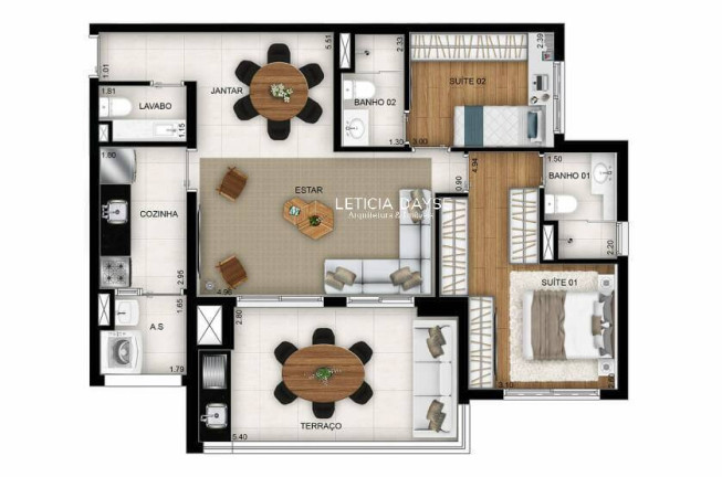 Imagem Apartamento com 2 Quartos à Venda,  em Santo Amaro - São Paulo
