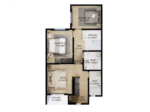 Imagem Sobrado com 3 Quartos à Venda, 119 m² em Uberaba - Curitiba Imagem Sobrado com 3 Quartos à Venda, 119 m² em Uberaba - Curitiba