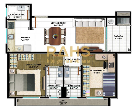 Imagem Apartamento com 2 Quartos à Venda, 58 m² em Iririú - Joinville Imagem Apartamento com 2 Quartos à Venda, 58 m² em Iririú - Joinville