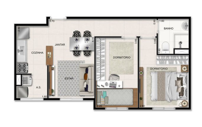 Imagem Apartamento com 2 Quartos à Venda, 43 m² em Cooperativa - São Bernardo Do Campo Imagem Apartamento com 2 Quartos à Venda, 43 m² em Cooperativa - São Bernardo Do Campo