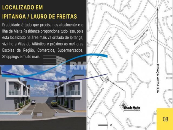 Imagem Casa com 3 Quartos à Venda, 107 m² em Ipitanga - Lauro De Freitas Imagem Casa com 3 Quartos à Venda, 107 m² em Ipitanga - Lauro De Freitas