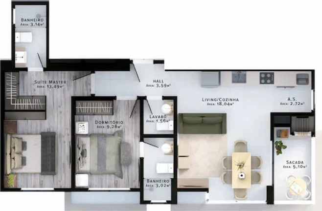 Imagem Apartamento com 2 Quartos à Venda, 69 m² em Morretes - Itapema Imagem Apartamento com 2 Quartos à Venda, 69 m² em Morretes - Itapema