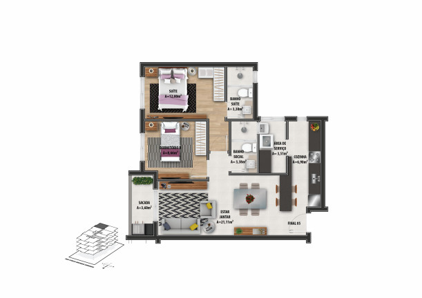 Imagem Apartamento com 2 Quartos à Venda, 69 m² em Rio Branco - Novo Hamburgo Imagem Apartamento com 2 Quartos à Venda, 69 m² em Rio Branco - Novo Hamburgo