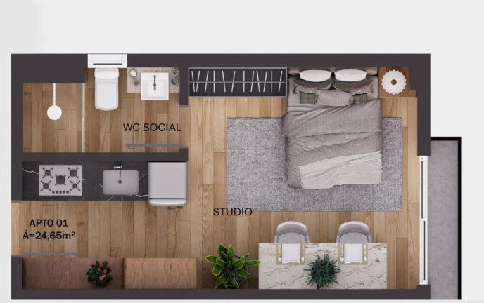 Apartamento com 2 Quartos à Venda, 57 m² em Intermares - Cabedelo