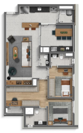 Imagem Apartamento com 3 Quartos à Venda, 159 m² em Perdizes - São Paulo