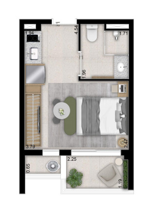 Imagem Apartamento com 1 Quarto à Venda, 42 m² em Perdizes - São Paulo