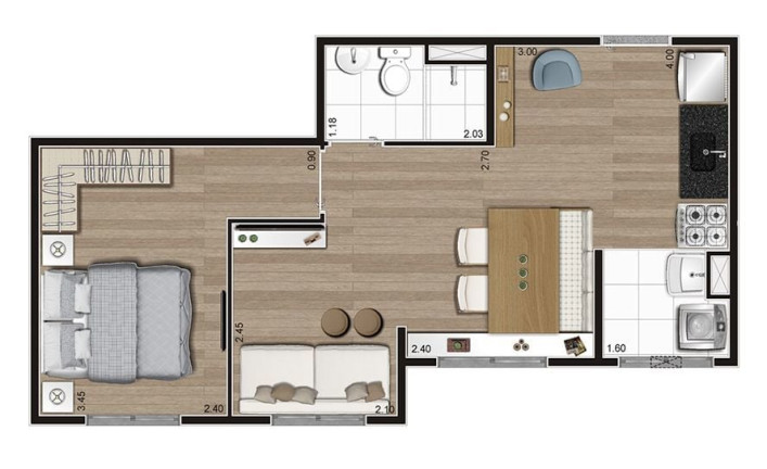 Imagem Apartamento com 2 Quartos à Venda, 35 m² em Morumbi - São Paulo