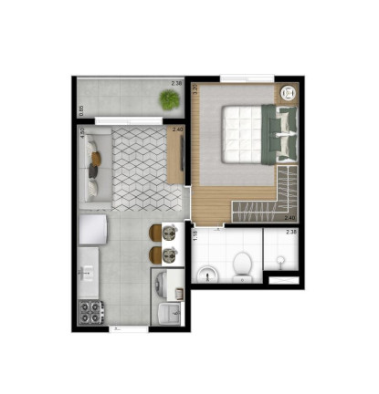 Imagem Apartamento com 1 Quarto à Venda, 25 m² em Mooca - São Paulo