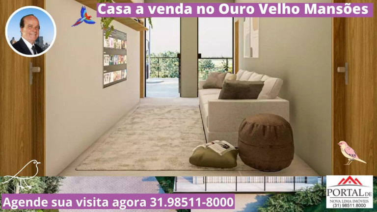 Imagem Casa com 5 Quartos à Venda, 500 m² em Ouro Velho Mansões - Nova Lima