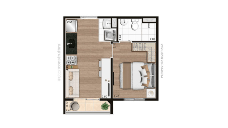 Imagem Apartamento com 1 Quarto à Venda, 26 m² em Parada Xv De Novembro - São Paulo