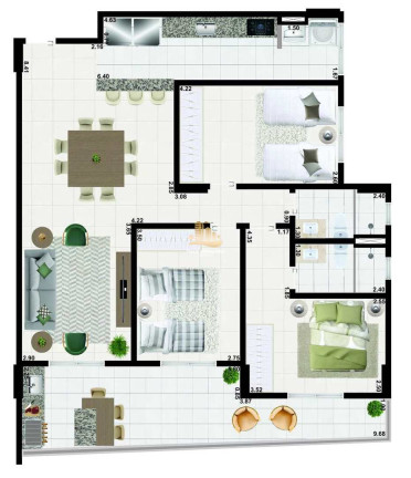 Imagem Apartamento com 3 Quartos à Venda, 107 m² em Aviação - Praia Grande Imagem Apartamento com 3 Quartos à Venda, 107 m² em Aviação - Praia Grande