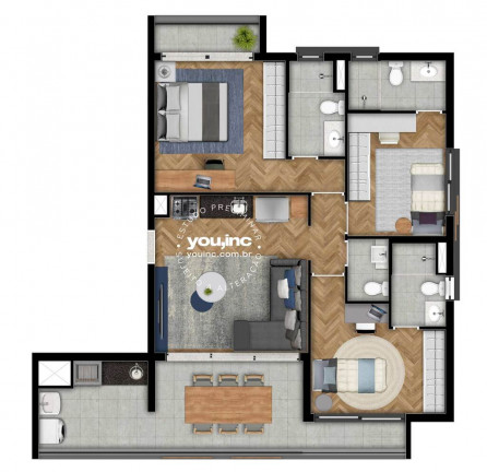 Imagem Apartamento com 2 Quartos à Venda, 69 m² em Pinheiros - São Paulo