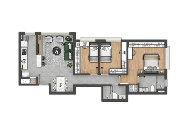 Imagem Imóvel com 3 Quartos à Venda, 76 m² em Vila Ipiranga - Porto Alegre