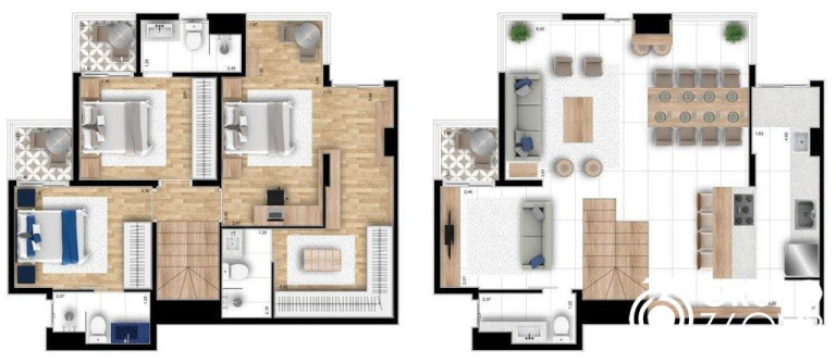 Imagem Apartamento com 3 Quartos à Venda, 131 m² em Jardim - Santo André Imagem Apartamento com 3 Quartos à Venda, 131 m² em Jardim - Santo André